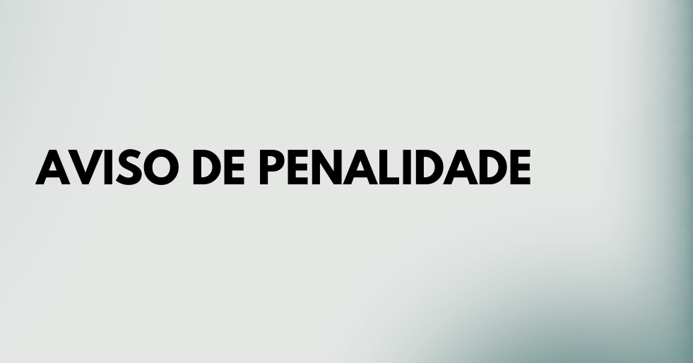 Aviso de Penalidade Publicado no Diário Oficial do Amapá